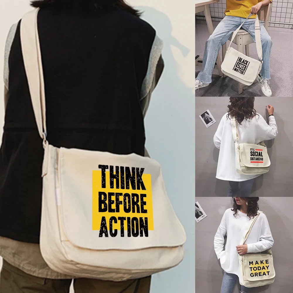 

Crossbody Bags Women Large Capacity Shoulder for Women Simple Messenger Bag Word Pattern Ladies Shopper Purse Handbags