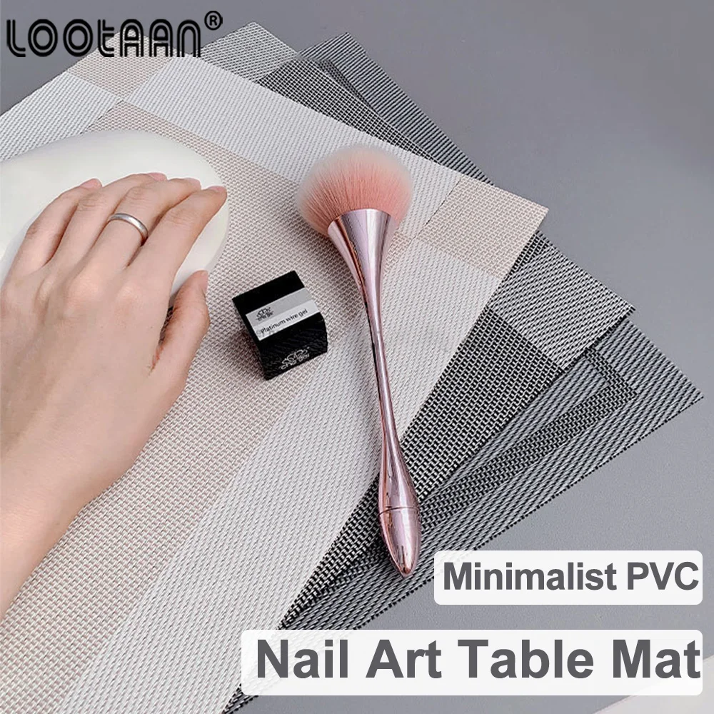 Lootaan PVC Nail Hand Pad Minimalist Nail Arm Rest Stand Art Pillow Mat Cushion Professional Manicure Table Salon Tools