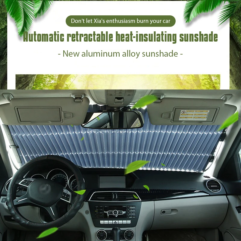 Automatic Car Windshield UV Protection Sun Visor