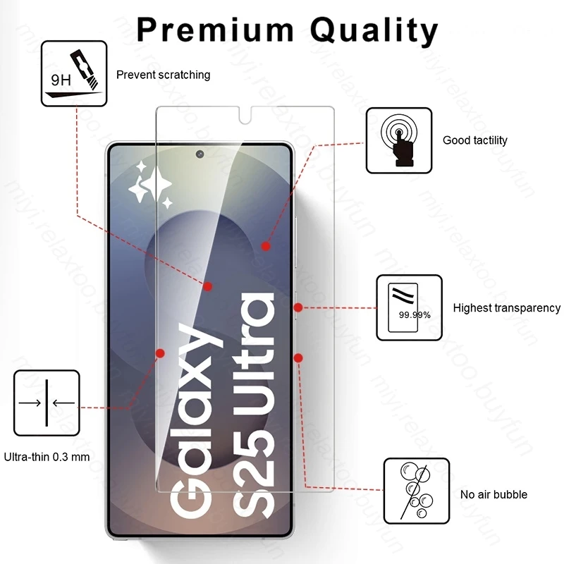 4-in-1 Tempered Glass Phone Case with Fingerprint Unlock and Camera Protection