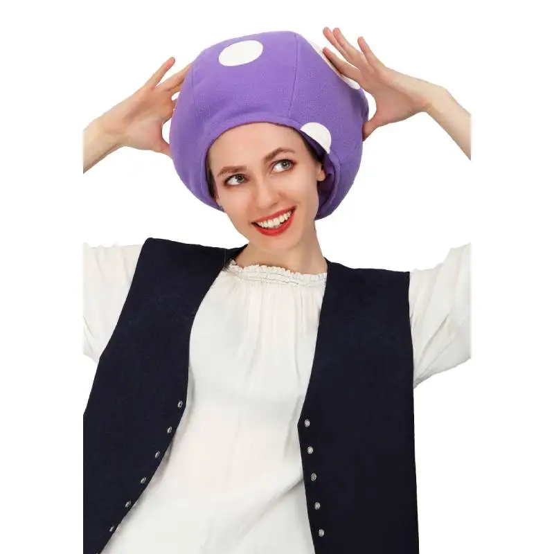 Cosplay Hat Cosplay Prop Accessories Multicolor Mushroom Toad Hat Spotted Cap Game Cosplay Costume Adults Halloween Costume Accessories