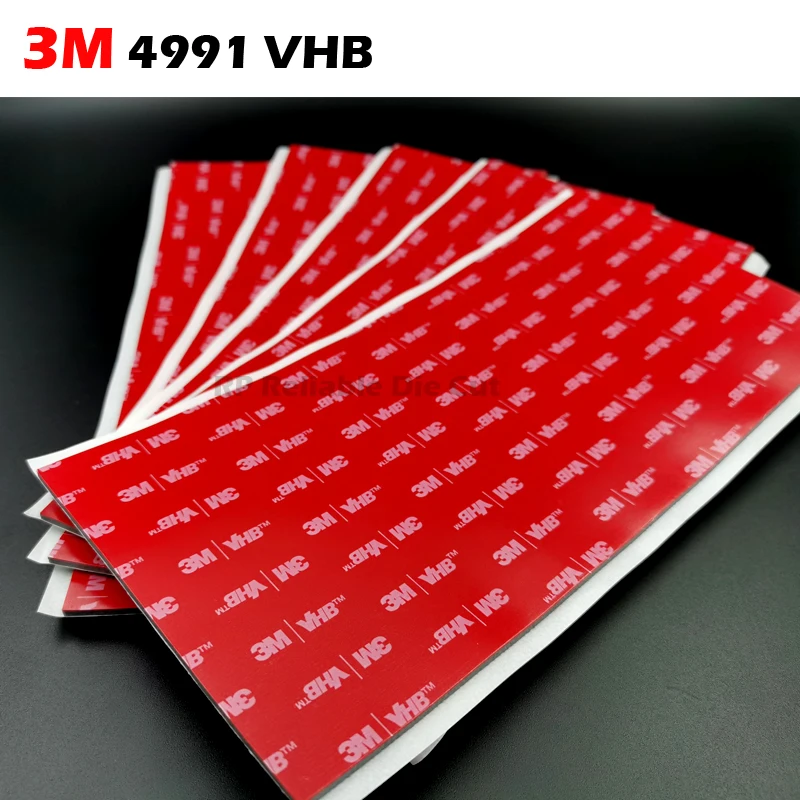

200mmx100mmx2.3mm 3M VHB 4991 Double Sided Adhesive Acrylic Foam Tape Mounting Tape Gray Free Shipping 10cmx20cm