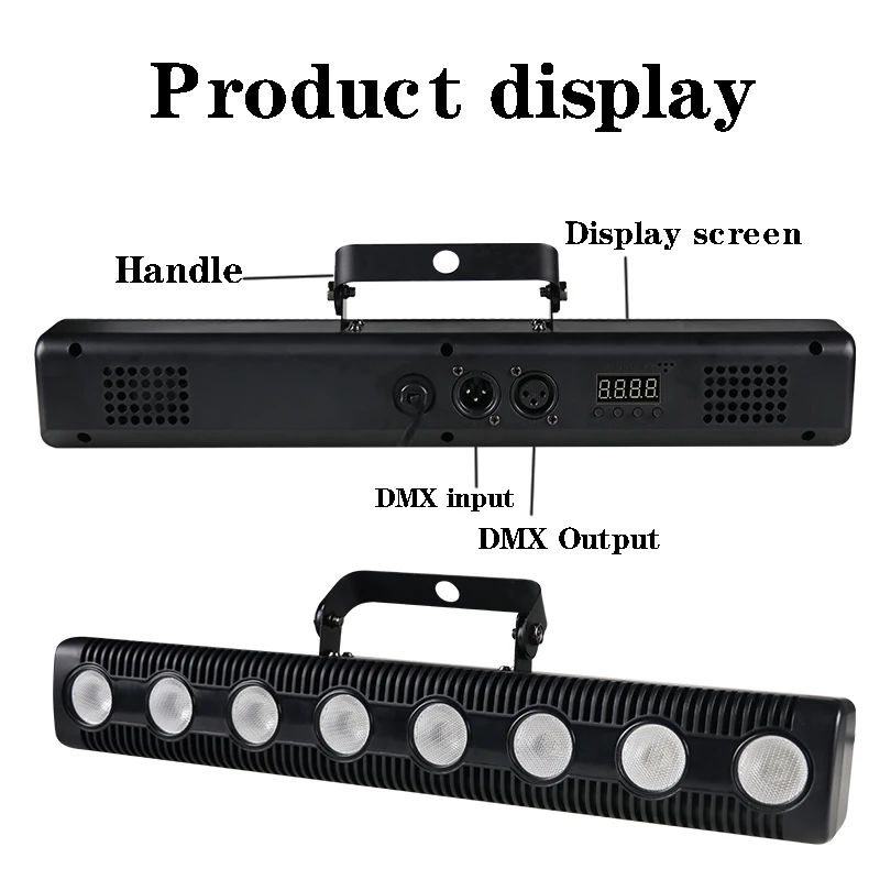 Wall Wash Lamp 8 LED RGBW 4IN1 DMX Wall Wash Lamp DJ Disco Party Par Stage Light Effect for Dance Bar Holiday Wedding Xmas Halloween Decorate