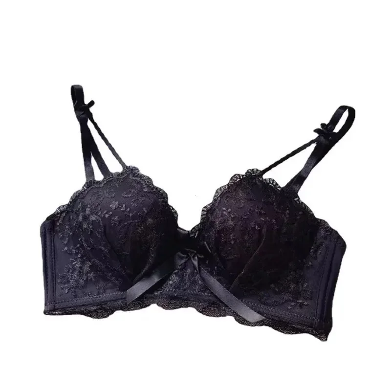 Anti Sagging Bralette Mujer Seamless Bras for Women Sexy Lingerie Korean Push Up Bra Brassiere Black Underwear Cute Korean Style 6