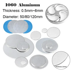 Precision Cutting Frame with Round Aluminum Plate - 1060 Metal, Adjustable Thickness and Diameter - T0.8mm x D50mm