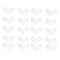 20 Pack Accessories Corner Guards Clear Corner Protectors Stop Child Head Injuries Tables, Furniture & Sharp Corners (L-Shaped)