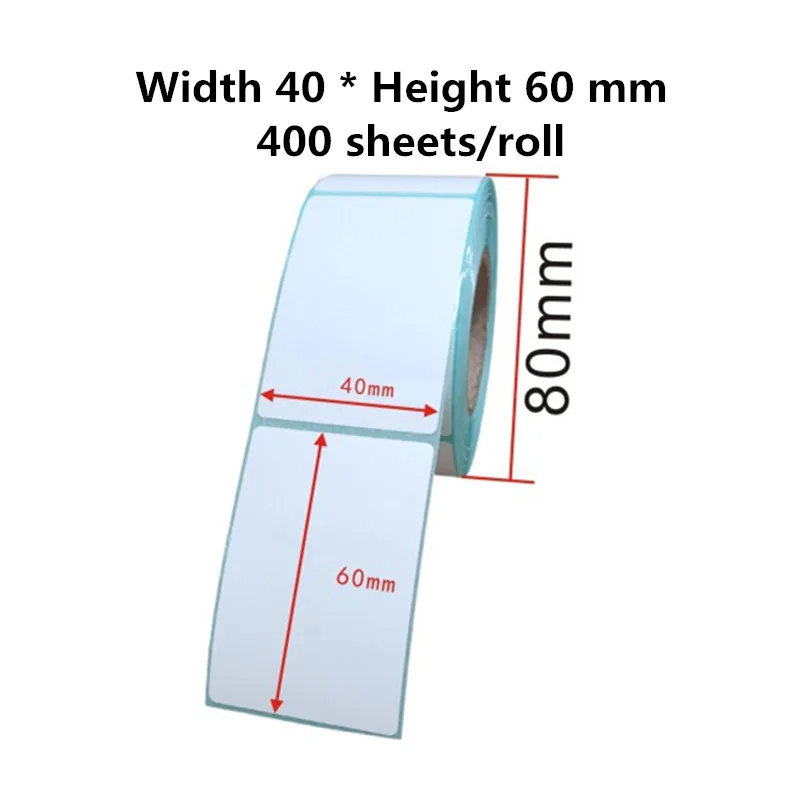 

Width 40 * Height 60mm Sticker Label Thermal Printer Barcode Self adhesive Paper Waterproof/Oil proof/Alcohol proof