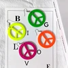 Voikukka Jewelry 2022 New Product Acrylic Pendant Anti War Logo Peace Pattern Fashion Dangle Earrings For Women Gifts 2