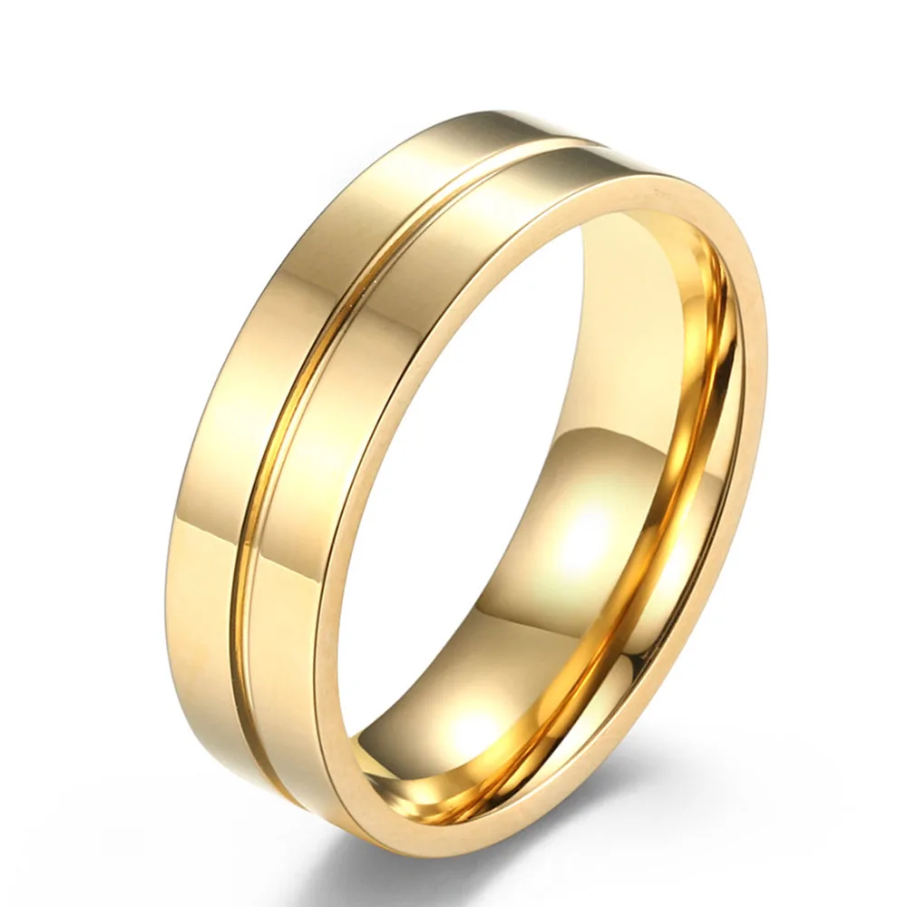 Stainless Steel Set Drill Wedding Couple Rings for Women Men Lover Anniversary Jewelry Gifts 4