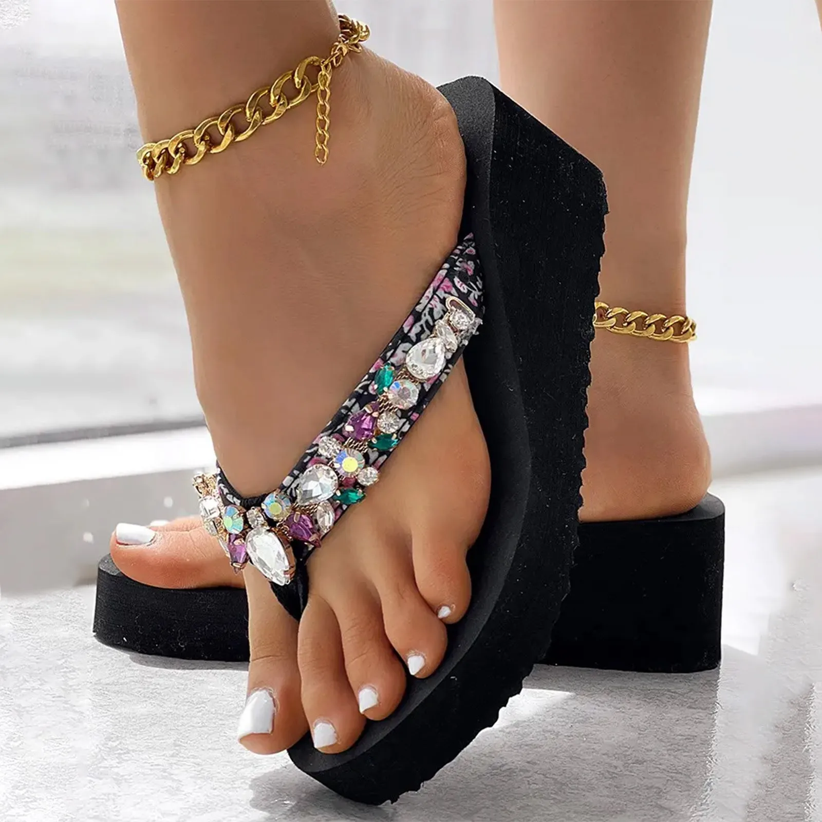 Cool Slippers Female Soft Soled Sandals Flip Flops for Women Bulk