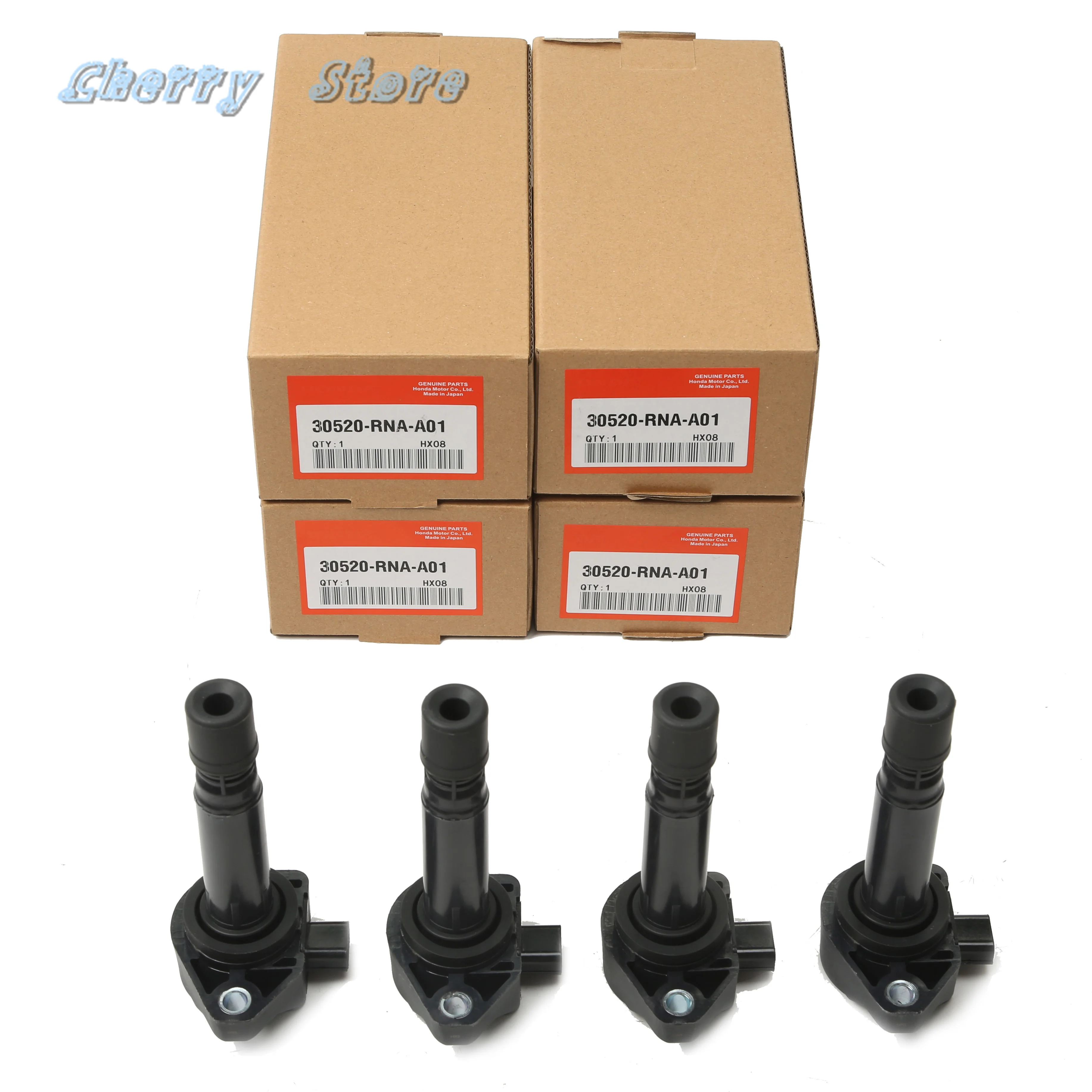 New 30520rnaa01 4pcs Engine Ignition Coil Ignition System Kit For Honda