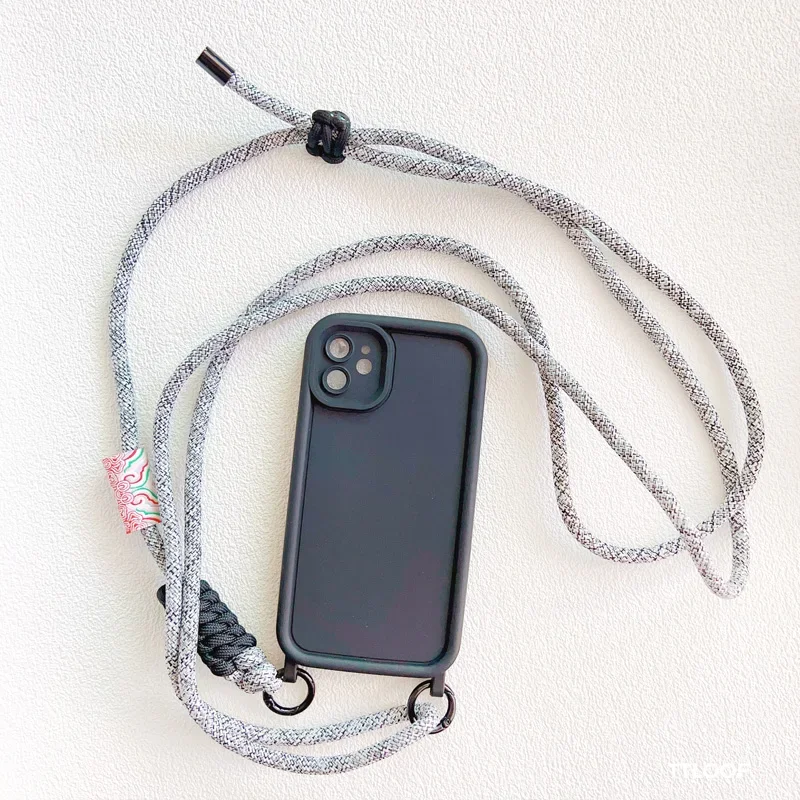 Adjustable Crossbody Necklace Lanyard Phone Case with Soft Cover