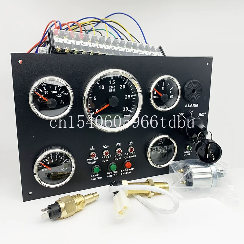 

Панели управления дизельным двигателем 24 В, водонепроницаемая морская фотопанель для лодки