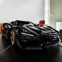 Technical City Sport Car Building Block High-Tech Super Speed Remote Control Racing Vehicle Model Bricks Toys For Boy Gift MOC 2