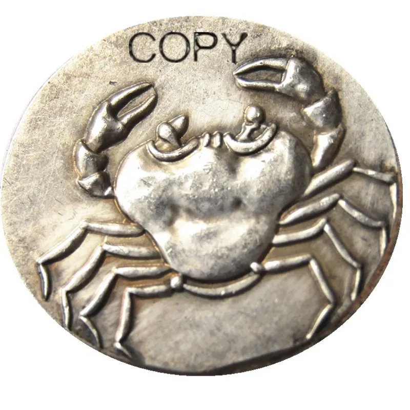 

G(35) старинная греческая Серебряная монета Tetradrachm из акрагас, Сицилия-450 BC, посеребренные копировальные монеты