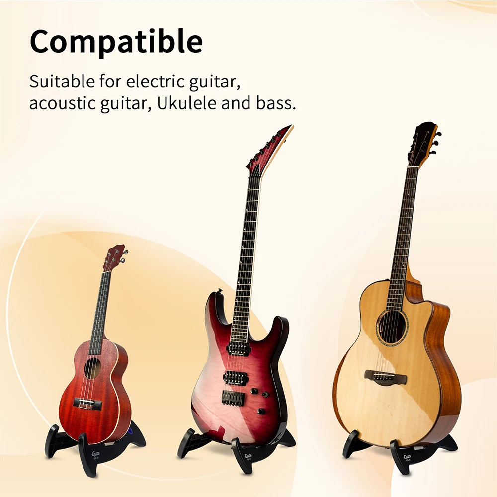 Guitto Series GGS-01 Guitar Stand Classic Foldable Anti-Slip & Anti Scratch Trip