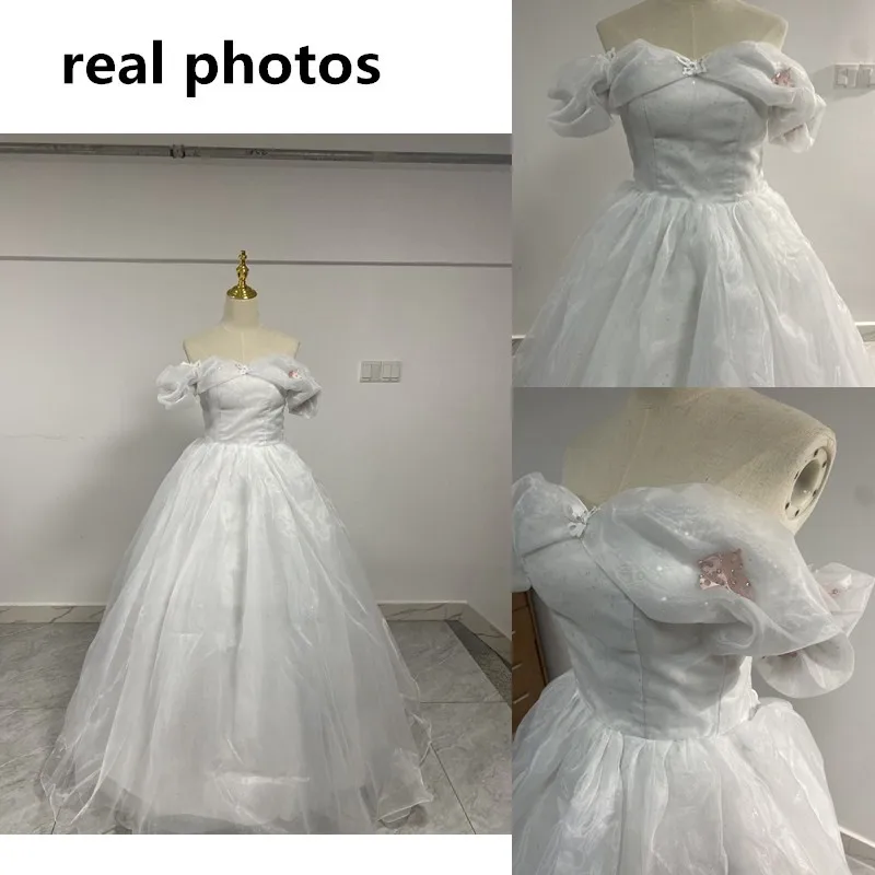 Cinderella Quinceanera Dresses New Princess Elegant Sweet Prom Dress Sweetheart Neck Off The Shoulder Vestidos