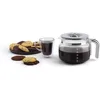 50's Retro Style Aesthetic Drip Coffee Machine with 10 Cup Glass Carafe, Auto Start Feature, Keep Warm Plate 6