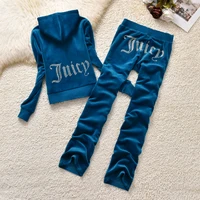 2026 Juicy Lovers marque mode automne femmes costumes de sport lettre imprimer mince survêtements décontractés col à capuche vêtement de sport 5