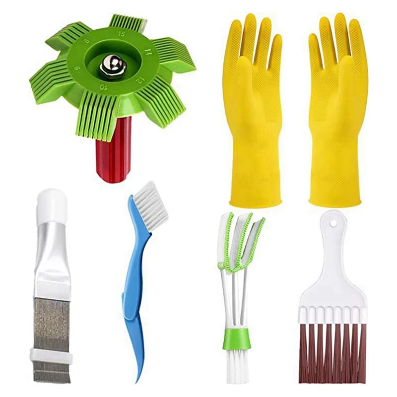 

6Pcs Air Conditioning Cleaning Tool Set Suitable For Blinds, Air Conditioning Ventilation Hoods, Etc.