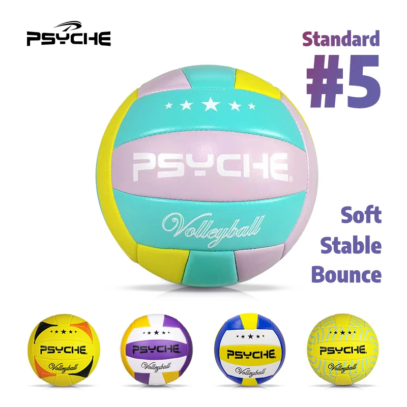 「Psyche」Volleyball Original Size 5 Kids/Adults Indoor Outdoor Gym Beach Training Games Play