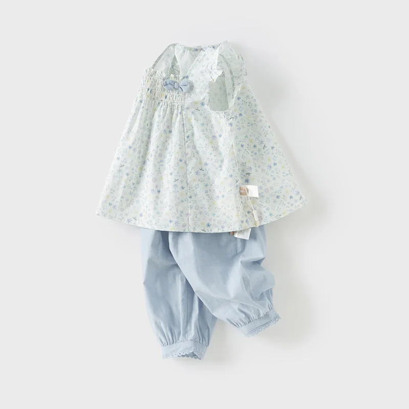 Floral Cotton Girls Summer Set 2