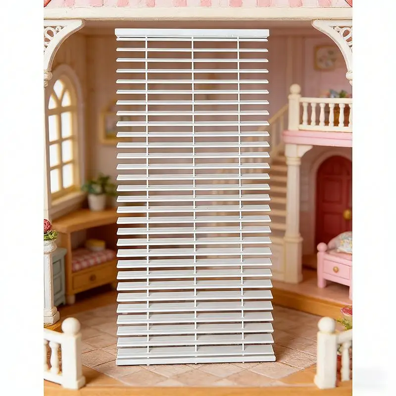 1Pcs 1/12 인형 집 미니어처 장면 창 장식 장식품 인형 집 액세서리에 대한 플라스틱 미니 셔터 모델
