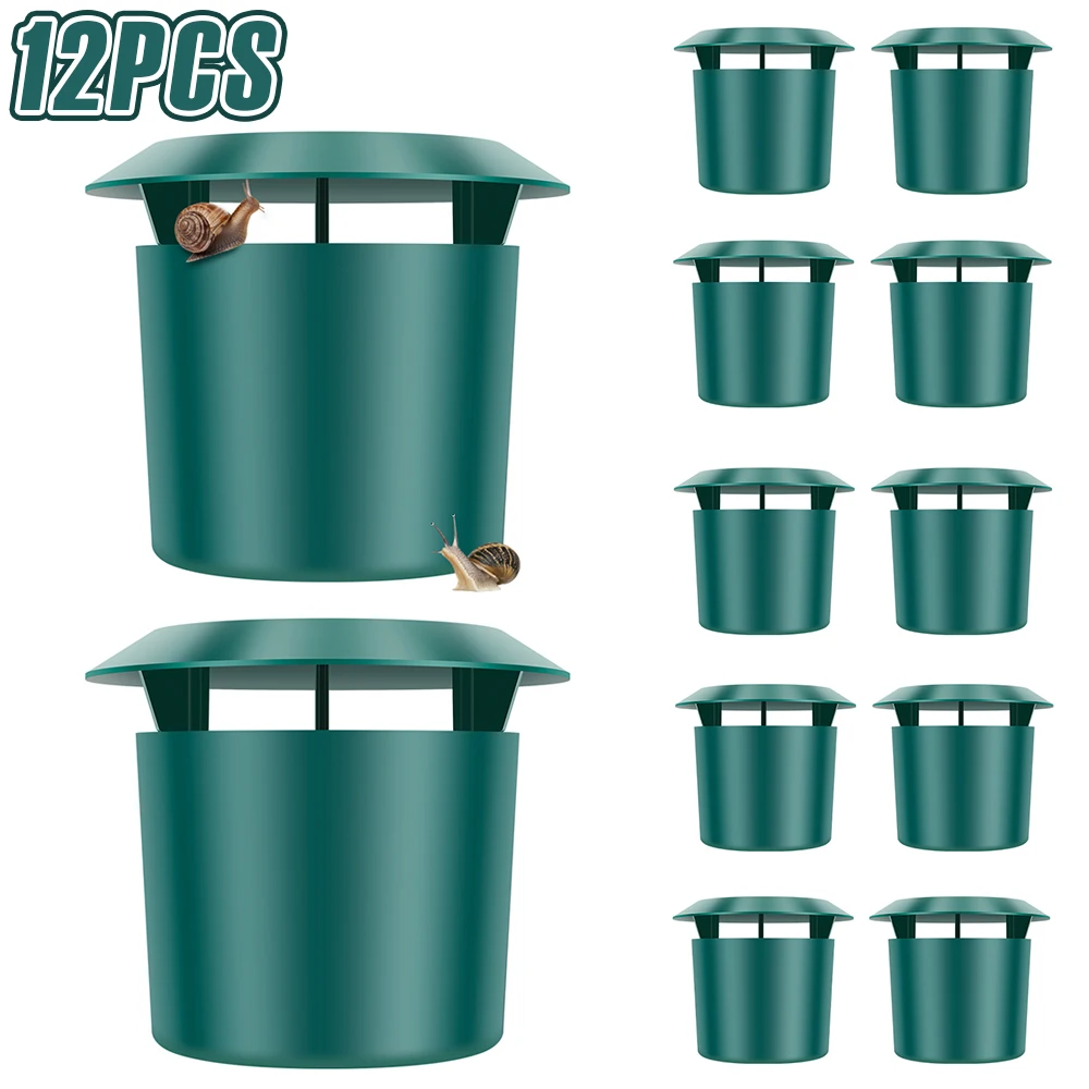 Beer Slug Snail Traps Kit Portable Easy to Use Catching Slug House Versatile Safe Plastic Snail Trapper for Growing Protection