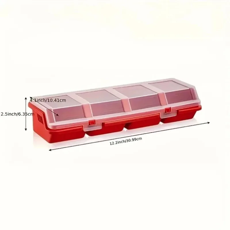 1 Piece of Multi Compartment Screw and Small Parts Storage Box - Durable Plastic Hardware and Jewelry Storage Space Items