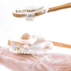 1Pc Wooden Detachable Long Handle Shower Body Brush Bathing Massage Back Body Exfoliating Brush Bathroom Wash Brush Bath Tools 3