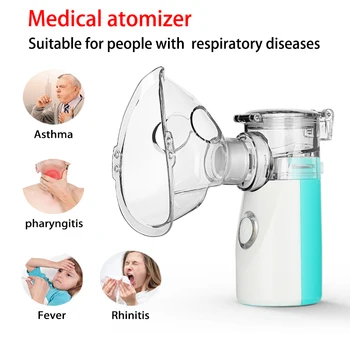 Assistenza sanitaria Nebulizzatore per bambini adulti Inalatore medico Nebulizzatori portatili Macchina Mini umidificatore a vapore silenzioso