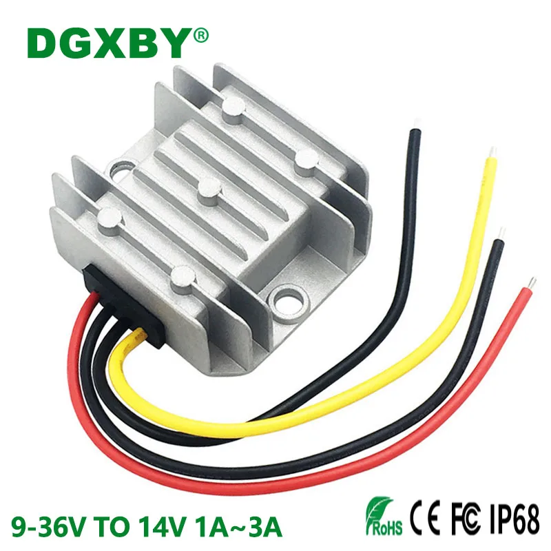 Conversor de Potência 12v24v a 13.8v Auto Buck-boost Regulador de Potência Módulo ce Rohs Fcc Certificação 36 36v a 14v 1a 2a 3a dc