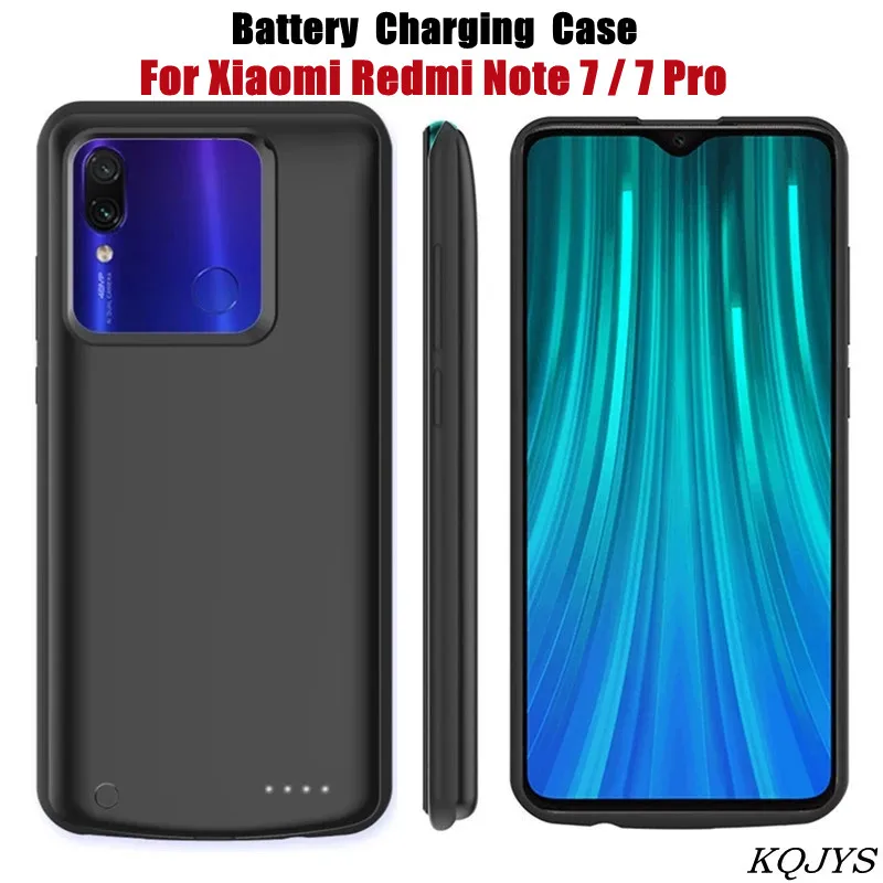 

Внешний аккумулятор KQJYS, чехол для зарядки аккумулятора для Redmi Note 7 Pro, 6500 мАч, чехол для зарядки аккумулятора для Xiaomi Redmi Note 7, чехол для аккумулятора