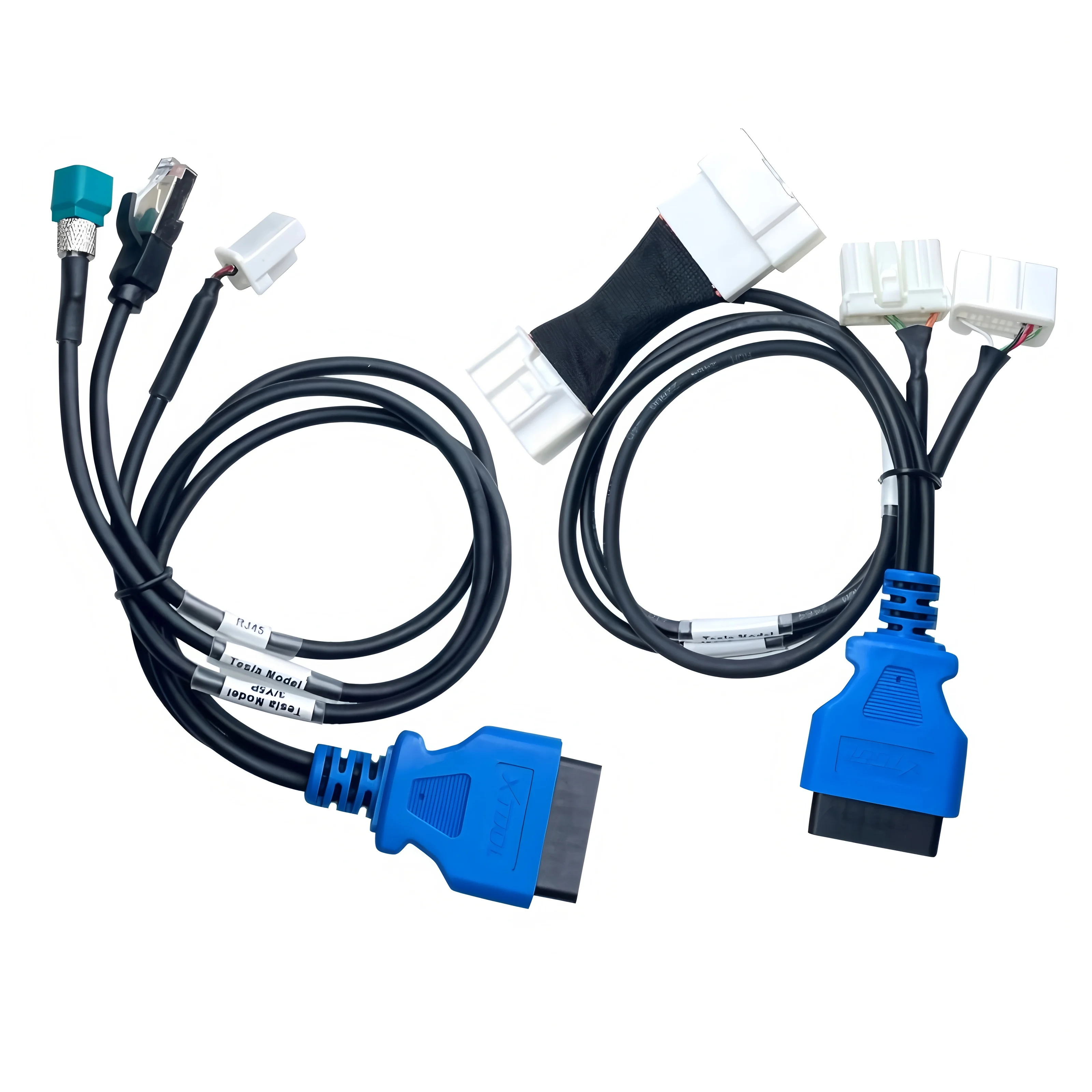 ZKTOOL Tesla Diagnostic Cable Set - USB OBD2 Adapter For Model S 3 X Y, Works With Launch X431 Tablets, 5ft Cable (ZK481)