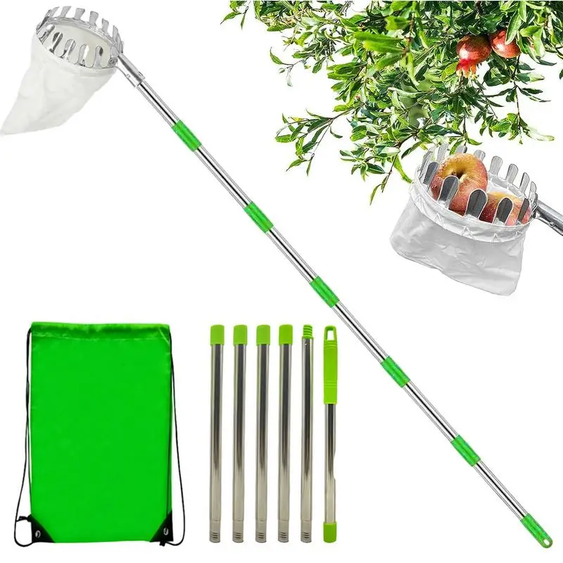 

Metal Fruit Picker Gardening Apple Peach High Tree Picker Fruit Catcher for Pear Lemon Orange Agricultural Garden Hardware Tools