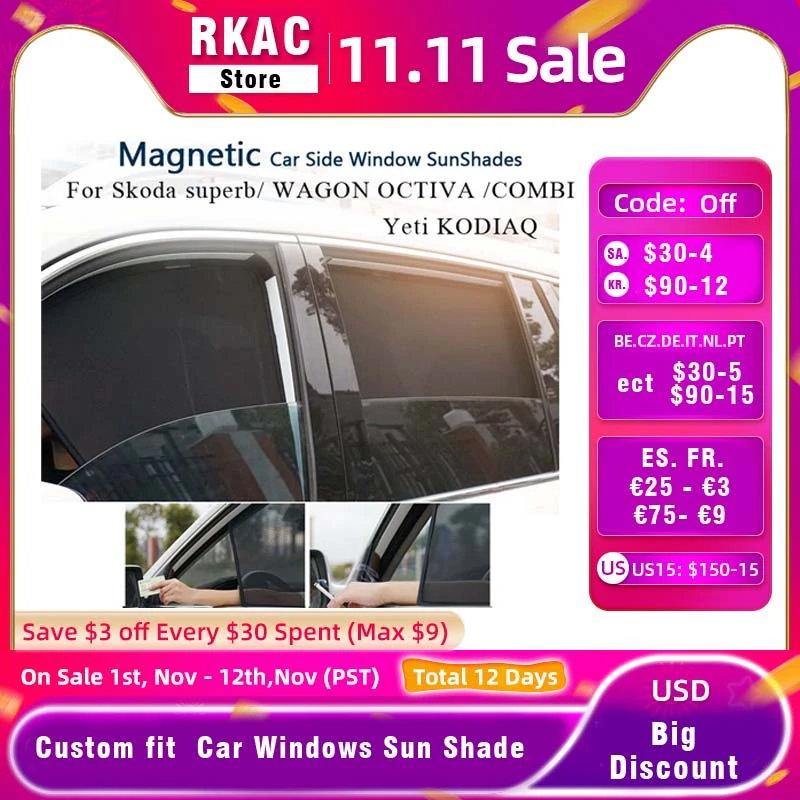 Car Sun Shade Car Curtain Car Side Windows Sun Visor Shield