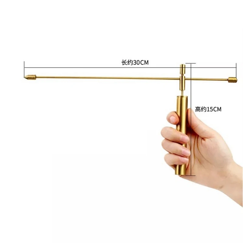 11.8In Lenght Dowsing Rod Copper Practical Handle Dowsing Rods Tools-2PC Divining Rods For Divining Water Treasure Items Durable 5