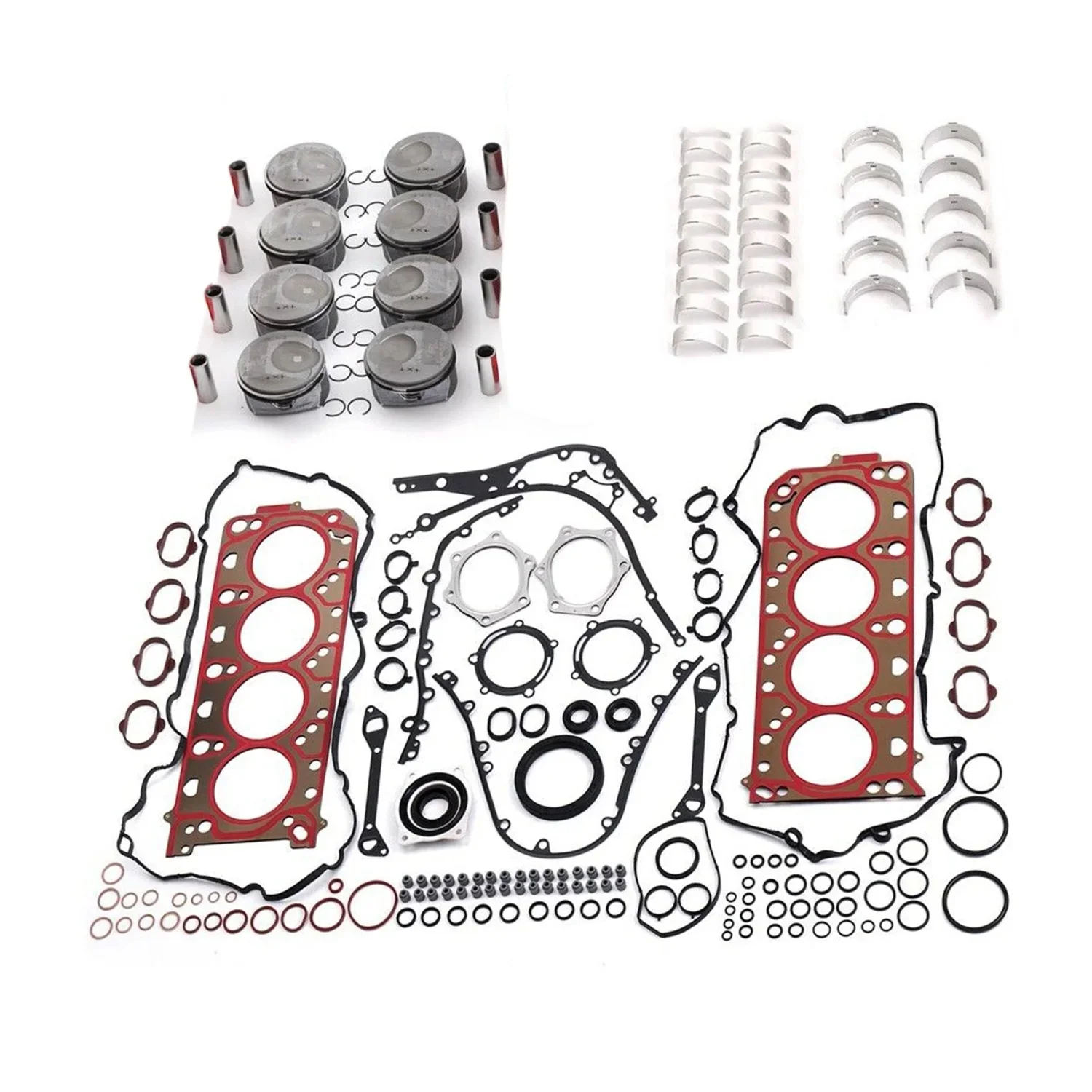 1Set M48 Engine Rebuild Rebuild Revisione Set 0. 96Mm 94810323023 94810304824 Per Porsche Panamera Cayenne S 4S Gts 9Pa 970 92A 4.8L V8