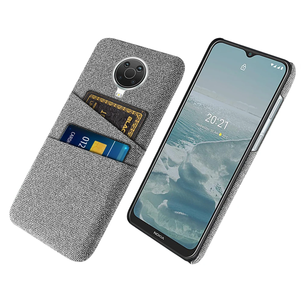 Premium Fabric Dual Card Holder Case