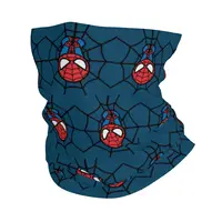 Custom Spider Man Hanging Upside Down Bandana Neck Gaiter Windproof Face Scarf Cover Men Women Spiderman Headwear Tube Balaclava 1