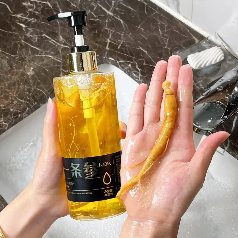 

400ml Ginseng Root Hair Loss Shampoo Oil Control Nourishing Anti Dandruff Silicone Free Hair Shampoo Organic Hair Care Products