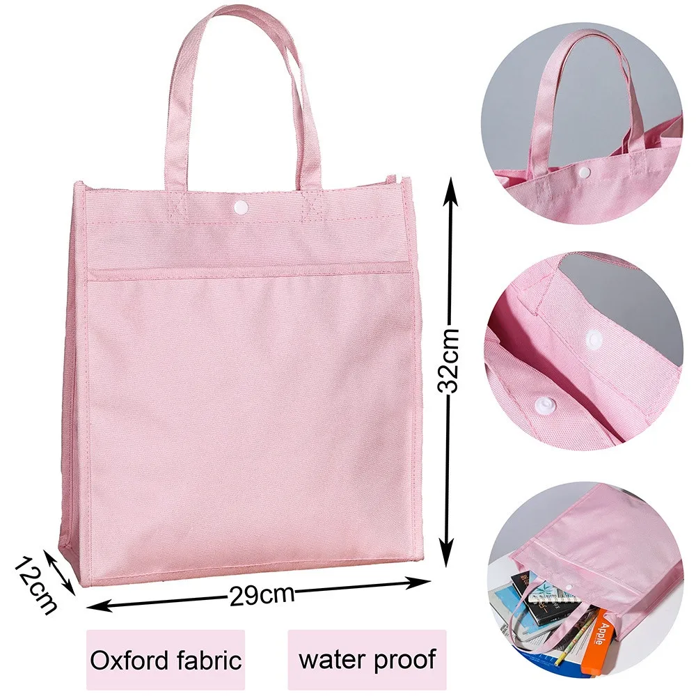 Student Cartoon Unicorn Print Multifunctional Oxford Storage Bags Large Capacity Tuition Bag Cartoon Cute Girl School Tote Pouch 2