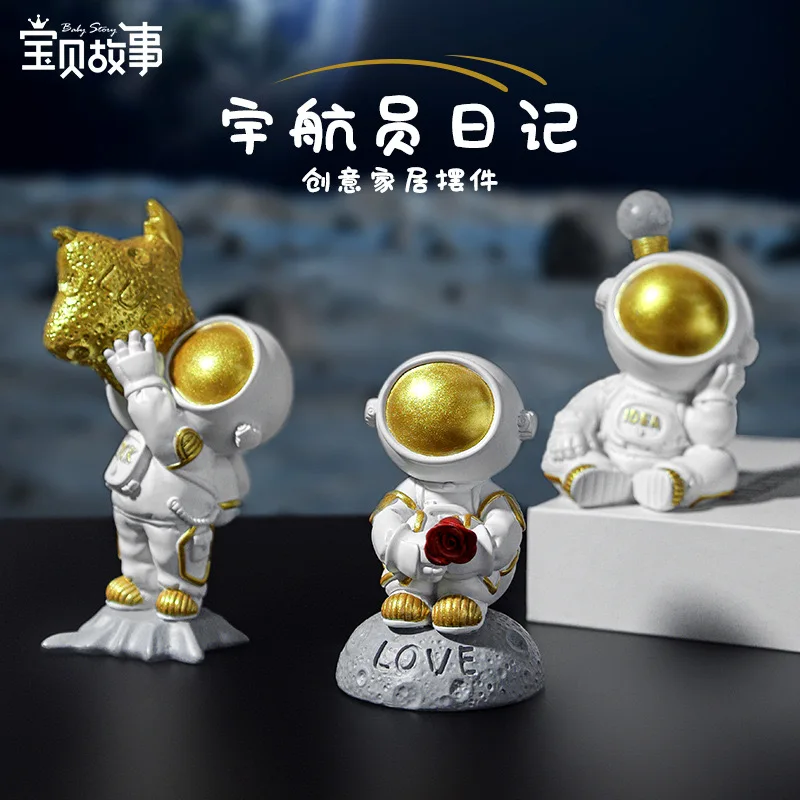 우주 비행사 수제 탁상 장식, 우주 비행사 홈 오피스 책상 장식, 어린이 생일 선물  Best Top5