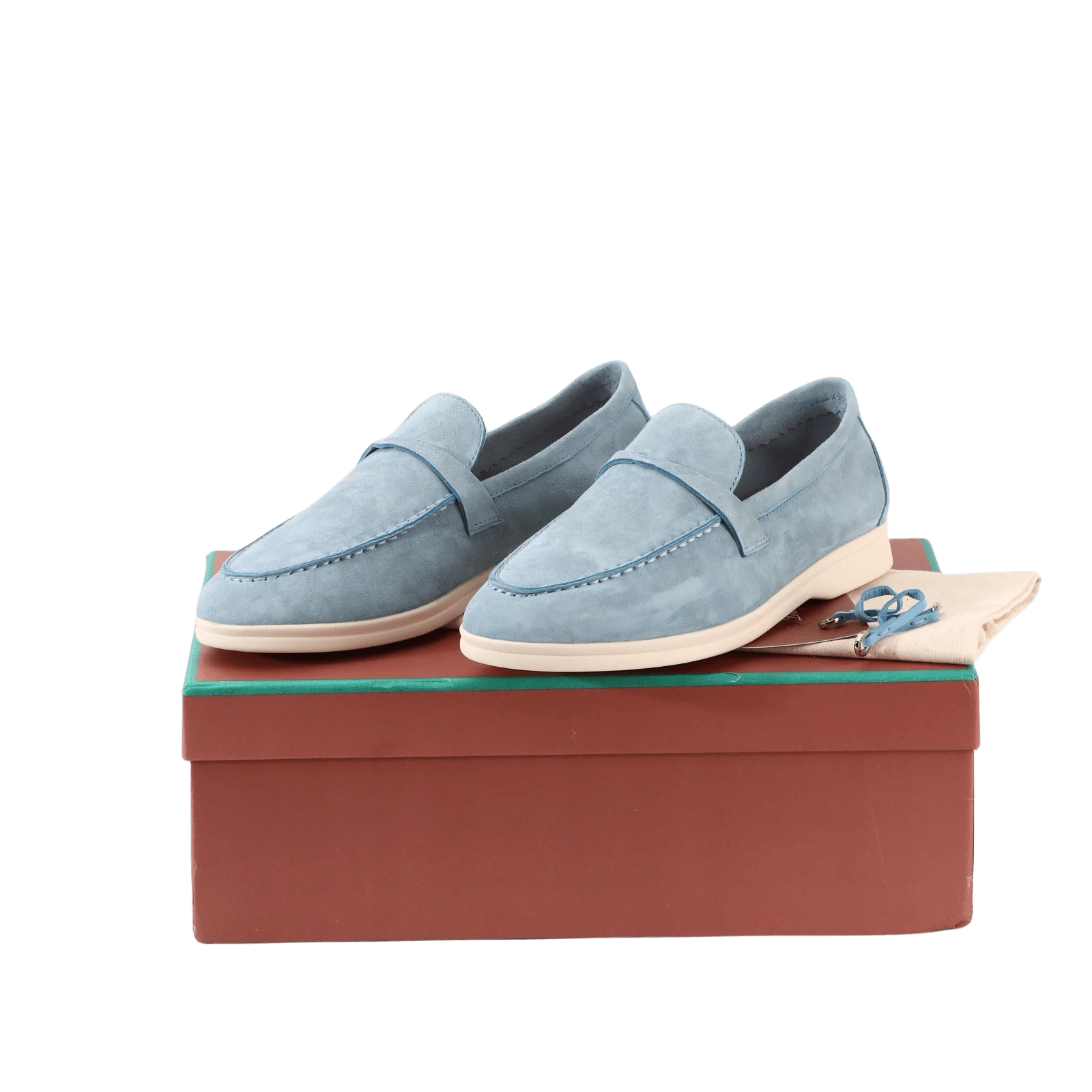 Women Suede Loafers Summer Walk Shoes Spring Autumn Fashion Causal Moccasin Leather Metal Pendant Flat Shoes Lazy Slipon Mules