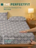 1 Simple modern Geometry printed matte Fitted Sheet, bedroom printed bed cover, bedding (excluding pillowcases) 3