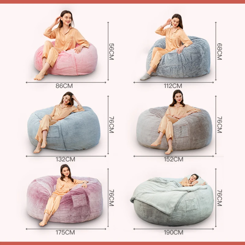 Waterproof bean bag shredded foam filling chaise beach furniture outdoor  lounge chair sea side beanbag cover only - AliExpress