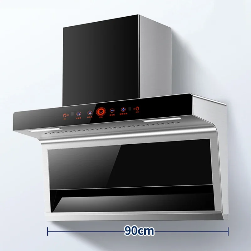 Range Hood For Kitchen Stainless Steel High Suction Automatic Washing Kitchen Touch Control Kitchen Extractor Hood Ventilator 2