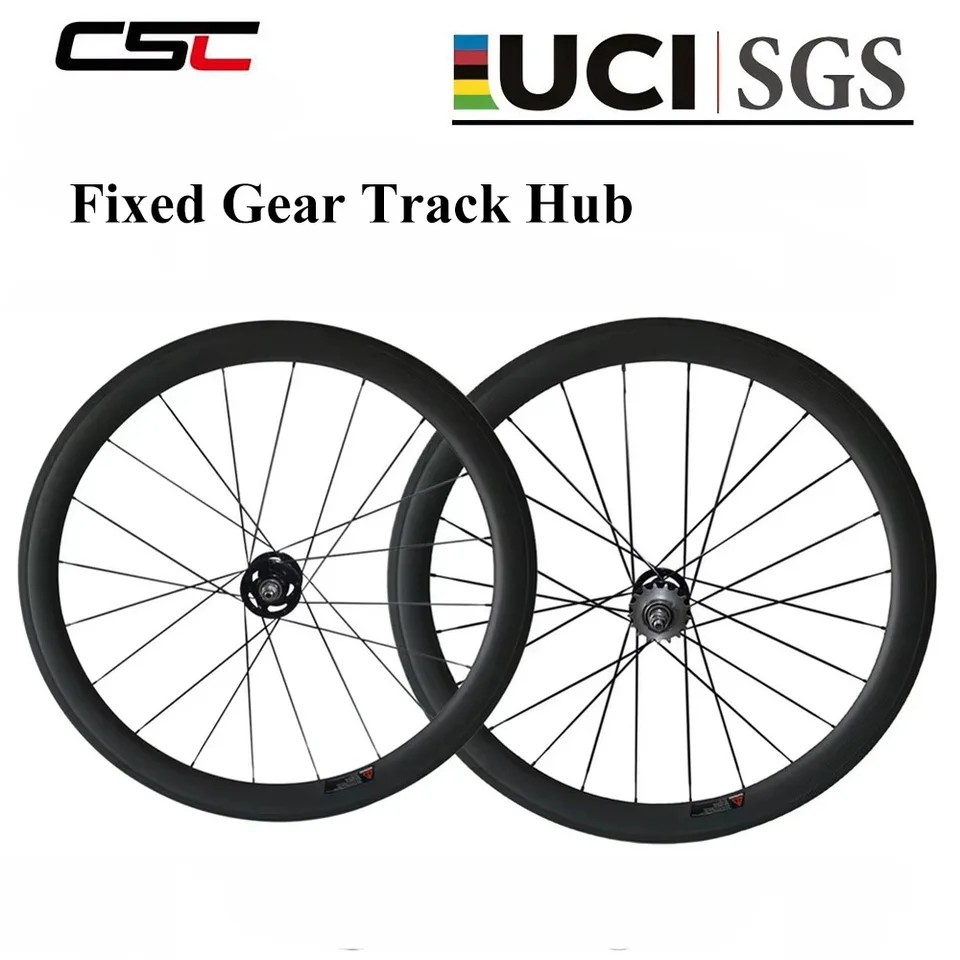 CSC-ロードバイク用カーボンディスクホイール,38mm, 50mm, 60mm, 700c