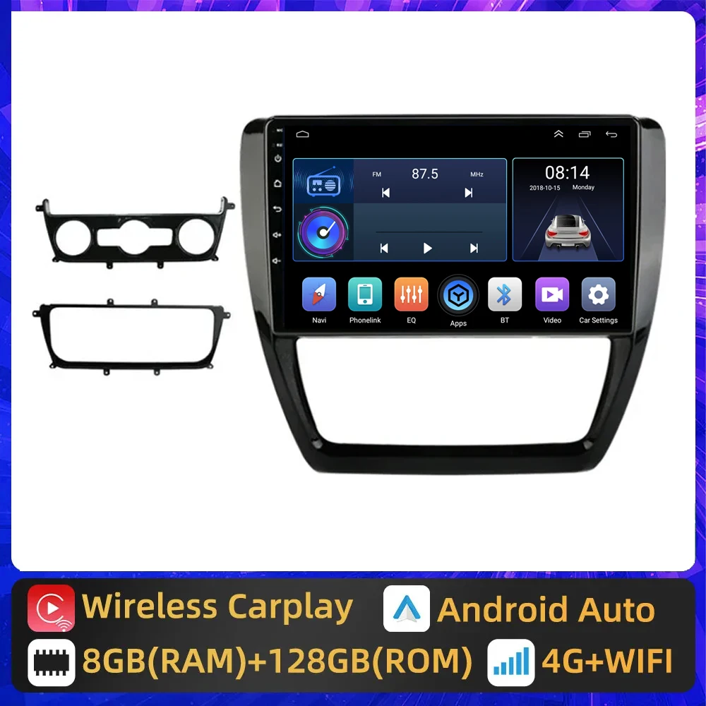 

Android 13 2Din For Volkswagen VW Sagitar Jetta 6 Bora 2011-2018 Car Radio Multimedia Player Navigation GPS 4G Carplay Stereo