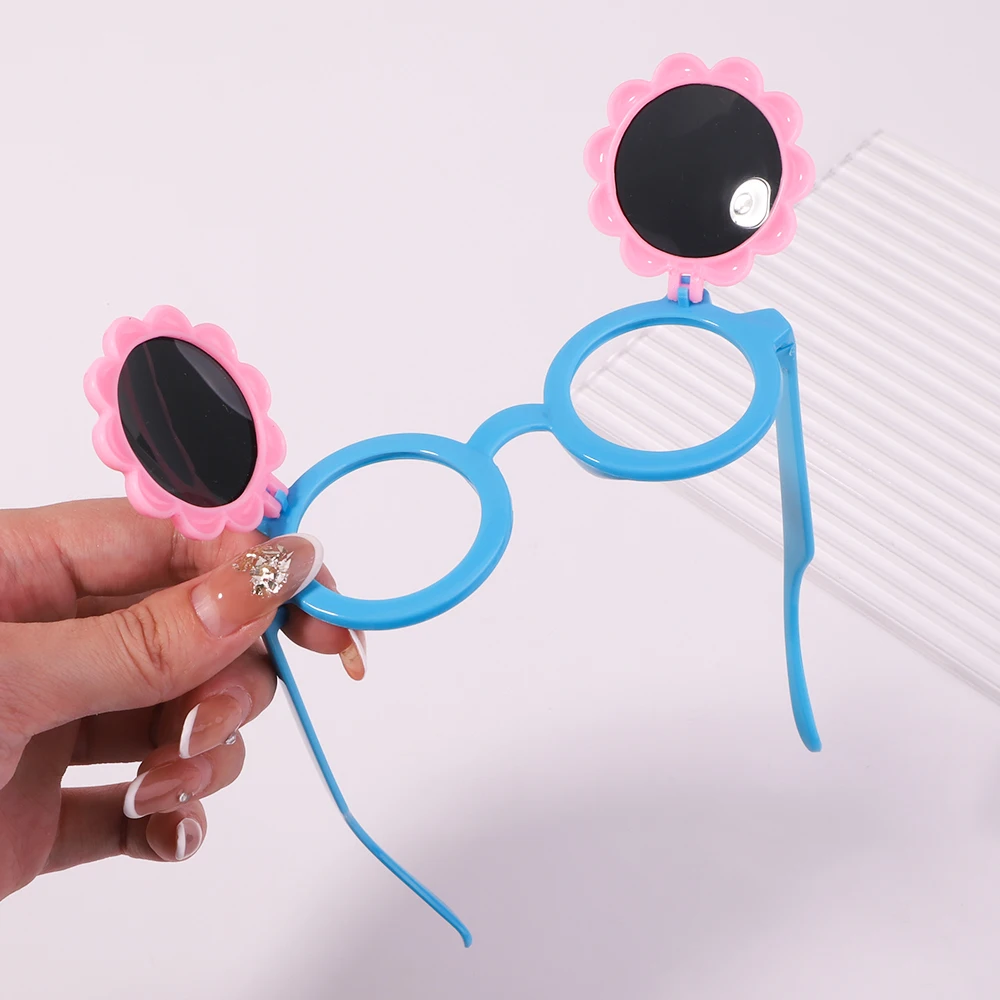 2Pcs/Pack Vintage Kids Summer Bows Headband Sunglasses Hair Accessories